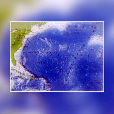Ocean Floor Raised Relief Map 18″ X 24″